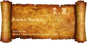 Kanka Margit névjegykártya